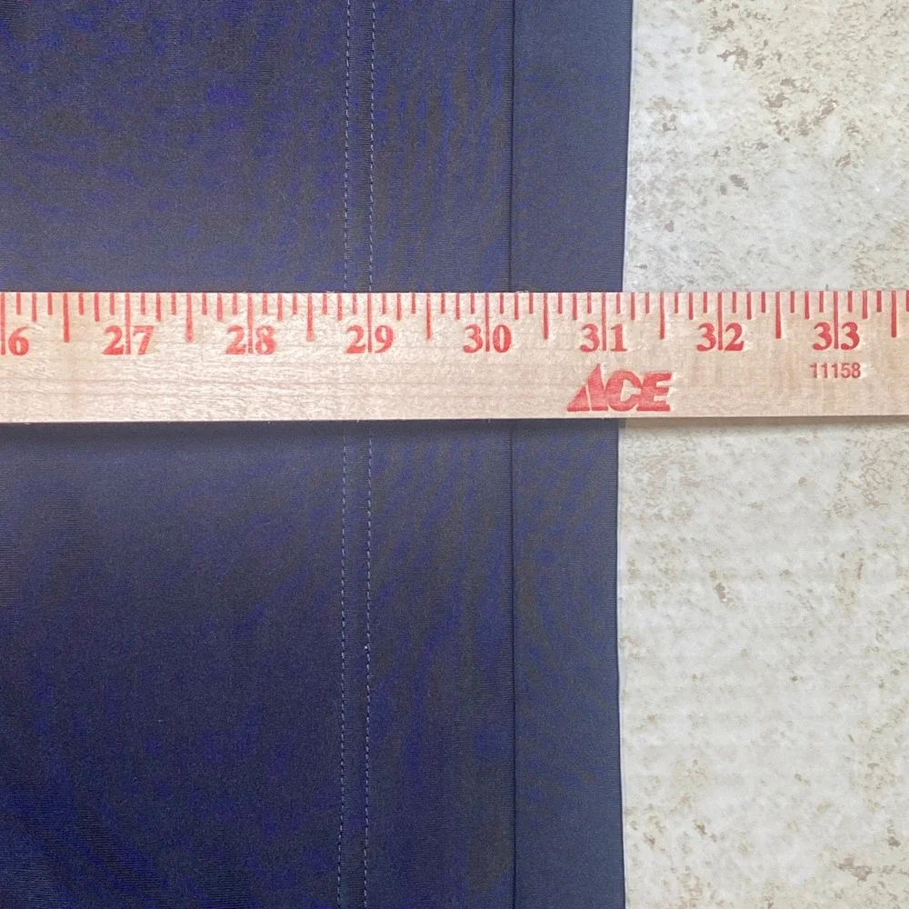 FootJoy Mens ProDry Golf Polo Shirt Navy Blue Striped Performance Size Large - Picture 7 of 7